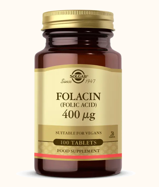 Folic Acid (Folacin) 400 mcg (100 Capsule)